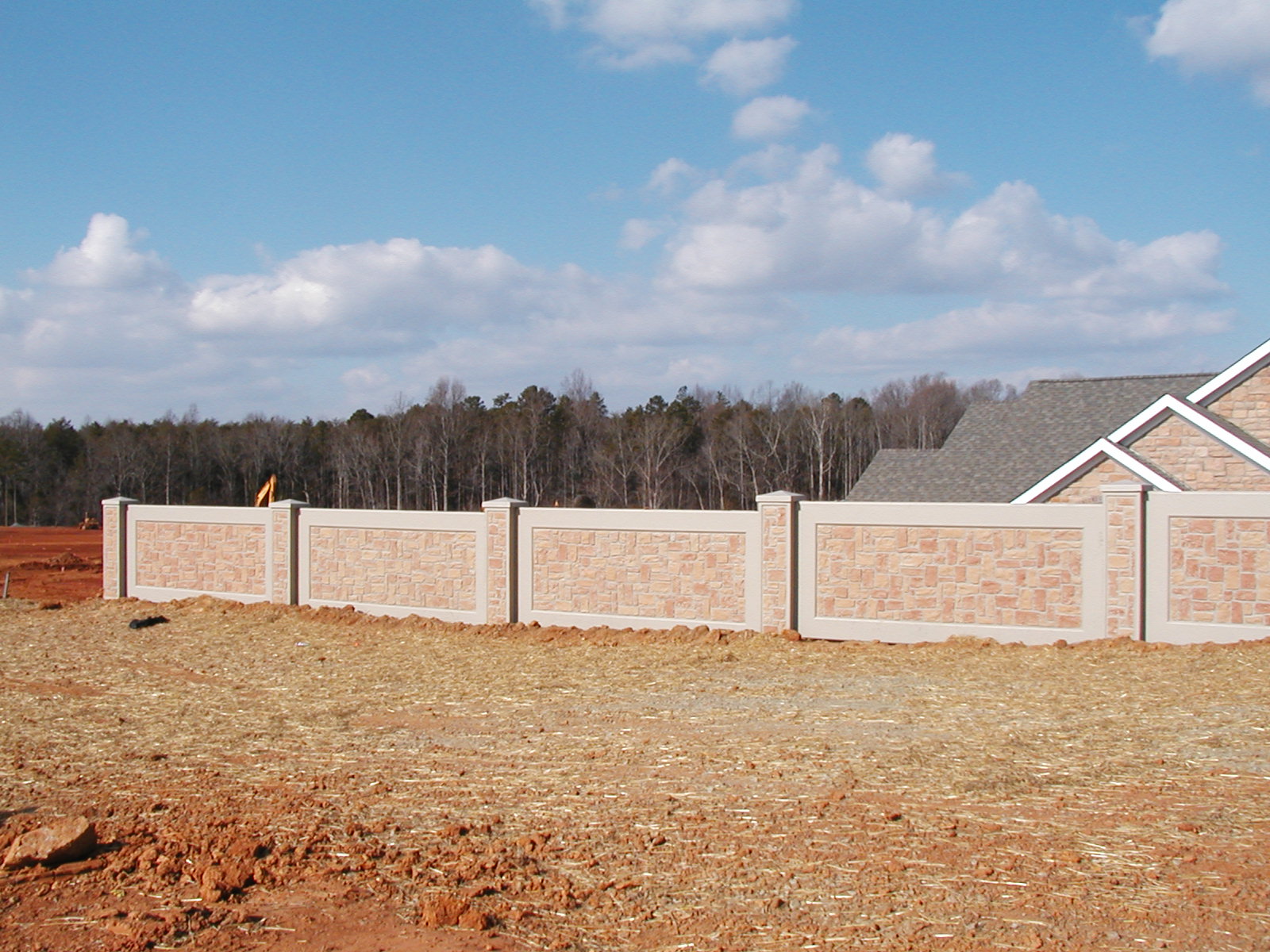 Abbey Glen residential development — StoneTree fence and retaining walls