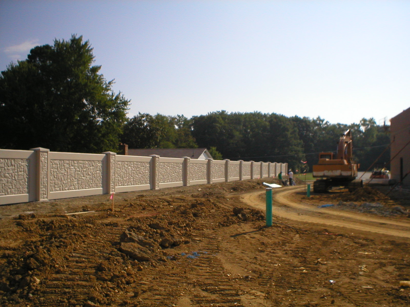 Walgreens retail site — cantilever retaining wall and screen wall installation